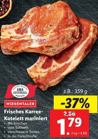 Lidl Frisches Karree-Kotelett Mariniert 359 g Angebot