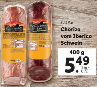 Lidl Chorizo vom Ibérico Schwein 400 g Angebot