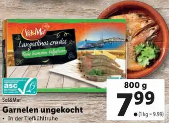 Lidl Garnelen Ungekocht 800 g Angebot