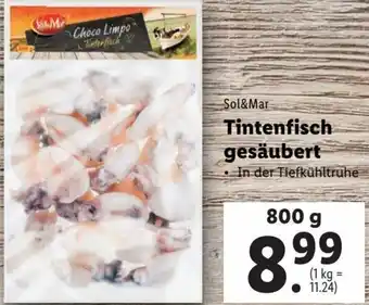 Lidl Tintenfisch Gesäubert 800 g Angebot