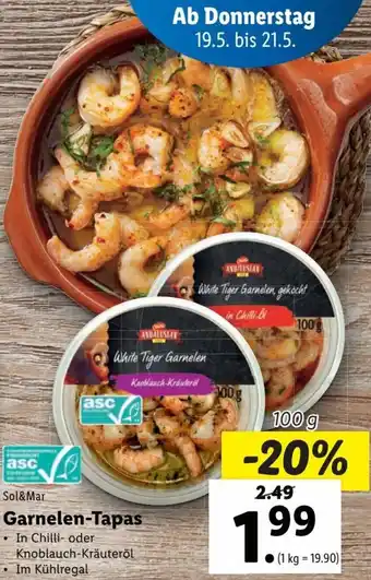 Lidl Garnelen-Tapas 100 g Angebot