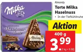 Lidl Torte Milka Haselnuss 400 g Angebot