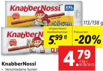 Lidl KnabberNossi 113/138 g Angebot