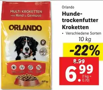 Lidl Hundetrockenfutter Kroketten 10 kg Angebot