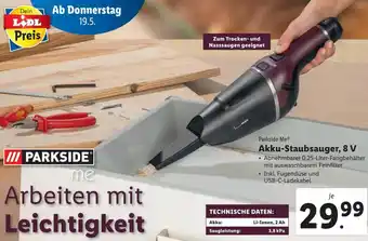 Lidl Akku-Staubsauger, 8 V Angebot