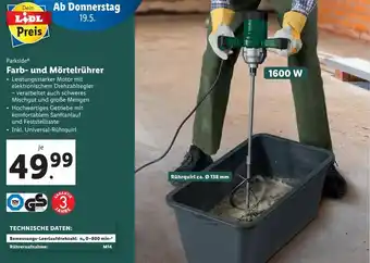 Lidl Farb-und Mörtelrührer 1600 W Angebot