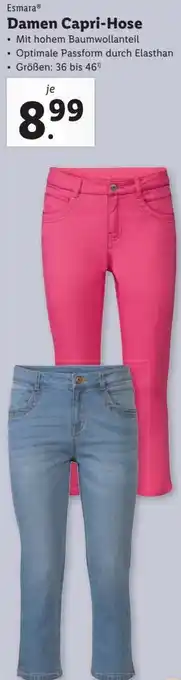 Lidl Damen Capri-Hose Angebot