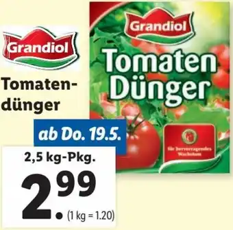 Lidl Tomatendünger 2,5 kg Angebot