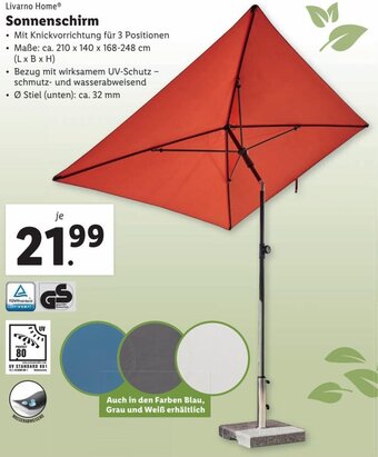 Lidl Sonnenschirm Angebot