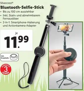 Lidl Bluetooth-Selfie-Stick 100 cm Angebot