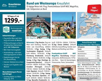 Lidl Rund um Westeuropa Kreuzfahrt Angebot