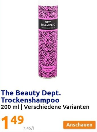 Action The Beauty Dept. Trockenshampoo 200 ml Angebot