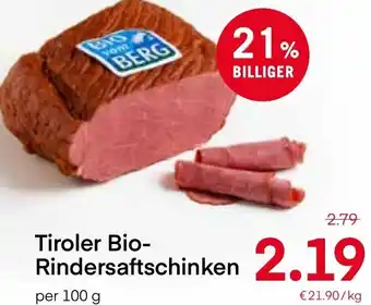 MPreis Tiroler Bio-Rindersaftschinken 100 g Angebot