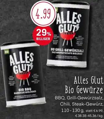 MPreis Alles Glut Bio Gewürze 110-130g Angebot