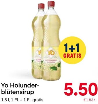 MPreis Yo Holunder-Blütensirup 1.5 L Angebot