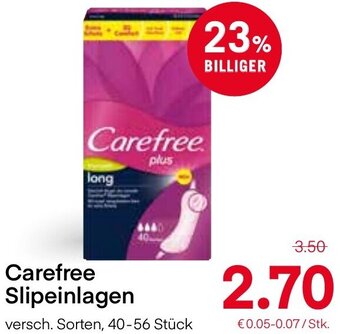MPreis Carefree Slipeinlagen Angebot