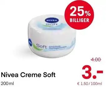 MPreis Nivea Creme Soft 200 ml Angebot