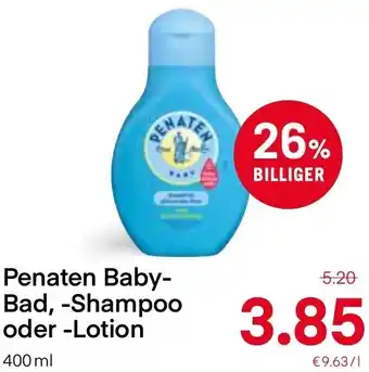 MPreis Penaten Baby,-Bad-Shampoo oder -Lotion 400 ml Angebot