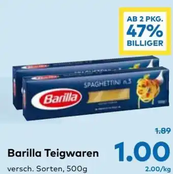 T&G Barilla Teigwaren 500 g Angebot