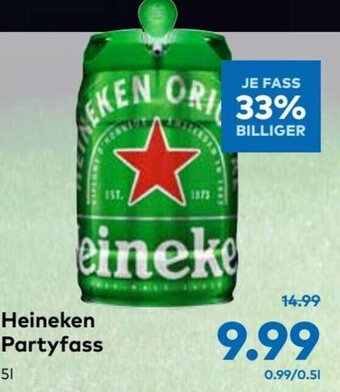 T&G Heineken Partyfass 5L Angebot