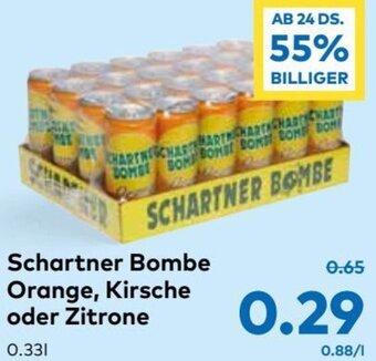 T&G Schartner Bombe Orange, Kirsche oder Zitrone 0.33L Angebot
