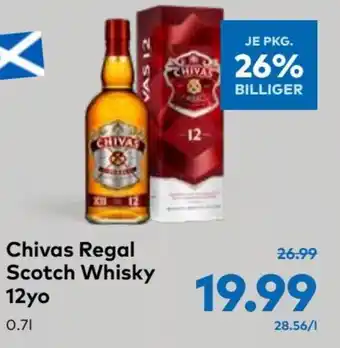 T&G Chivas Regal Scotch Whisky 12yo 0.7L Angebot