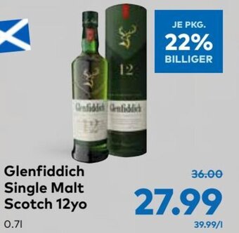 T&G Glenfiddich Single Malt Scotch 12yo 0.7L Angebot