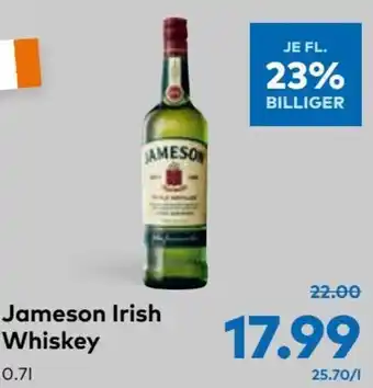 T&G Jameson Irish Whiskey 0.7L Angebot