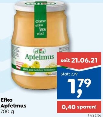 ADEG Efko Apfelmus 700 g Angebot