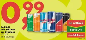 ADEG Red Bull ink. Editions od. Organics 250 ml Angebot