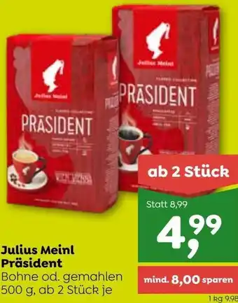 ADEG Julius Meinl Präsident 500 g Angebot