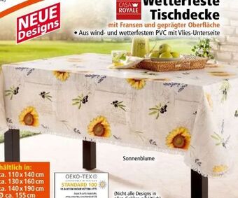 Norma Wetterfeste Tischdecke Angebot