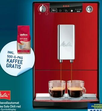 Metro Kaffeevollautomat Caffeo Solo Chili Angebot