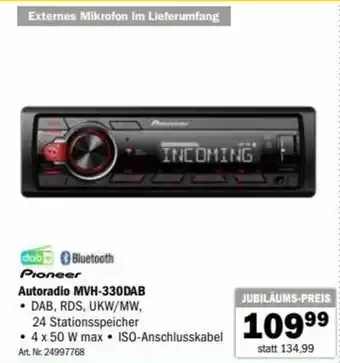 Forstinger Autoradio MVH-330DAB 24997768 Angebot