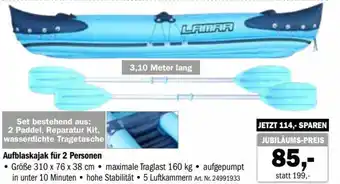 Forstinger Aufblaskajak Für 2 Personen 310 x 76 x 38 cm 24991933 Angebot