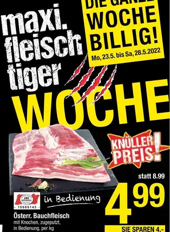 Maximarkt Österr. Bauchfleisch per kg Angebot