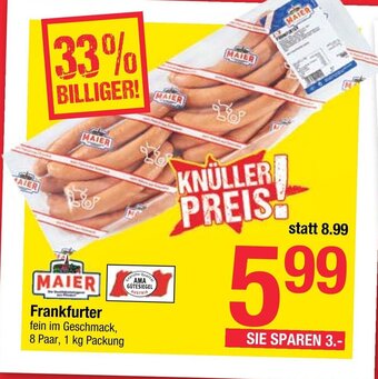 Maximarkt Frankfurter 1 kg Angebot
