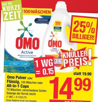 Maximarkt Omo Pulver oder Flüssig Angebot