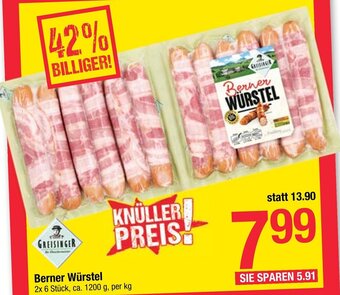 Maximarkt Berner Würstel 1200 g Angebot