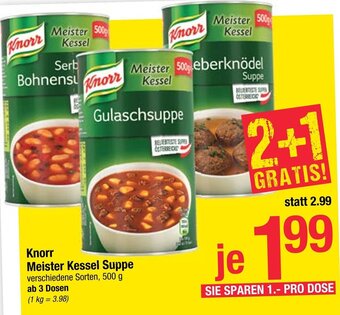 Maximarkt Knorr Meister Kessel Suppe 500 g Angebot