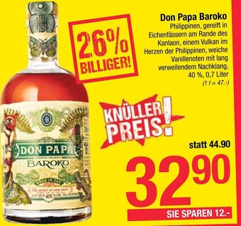Maximarkt Don Papa Baroko 0,7 Liter Angebot