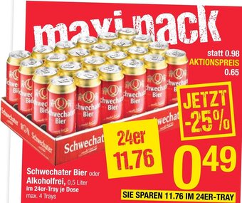 Maximarkt Schwechater Bier oder Alkoholfrei 0,5 Liter Angebot