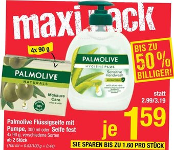 Maximarkt Palmolive Flüssigseife mit Pumpe 300 ml Angebot