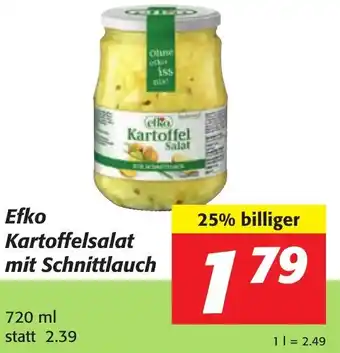Strasser Markt Efko Kartoffelsalat mit Schnittlauch 720 ml Angebot