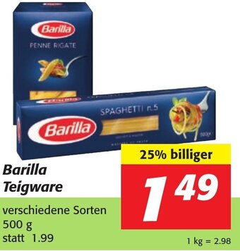 Strasser Markt Barilla Teigware 500 g Angebot