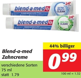 Strasser Markt Blend-A-Med Zahncreme 75 ml Angebot