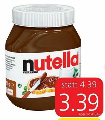 Spar Nutella Angebot