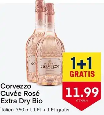MPreis Corvezzo Cuvée Rosé Extra Dry Bio 750 ml Angebot