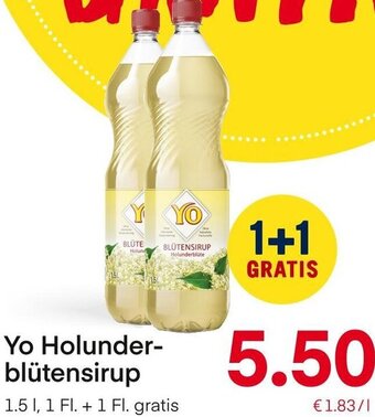 MPreis Yo Holunder-Blütensirup 1.5 L Angebot