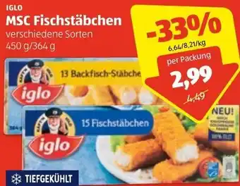 Hofer MSC Fischstäbchen 450 g/ 364 g Angebot